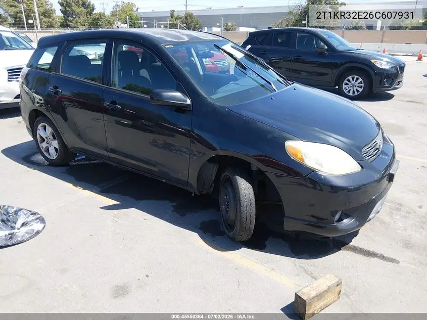 2006 Toyota Matrix Xr VIN: 2T1KR32E26C607931 Lot: 45550364