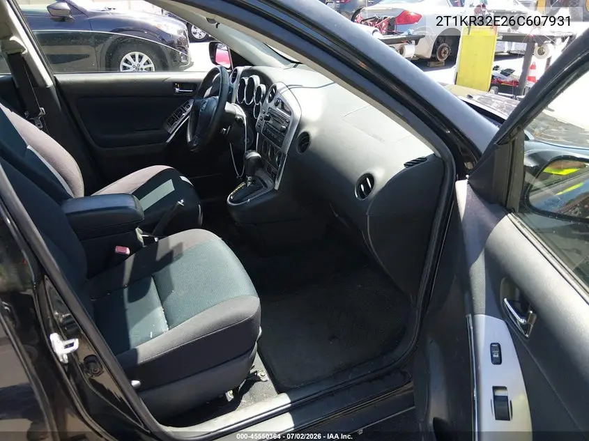 2006 Toyota Matrix Xr VIN: 2T1KR32E26C607931 Lot: 45550364