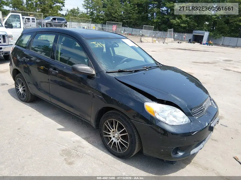 2006 Toyota Matrix VIN: 2T1LR32E36C561661 Lot: 45611456