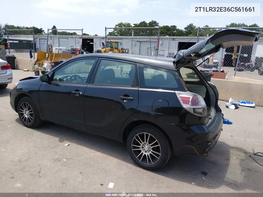 2006 Toyota Matrix VIN: 2T1LR32E36C561661 Lot: 45611456