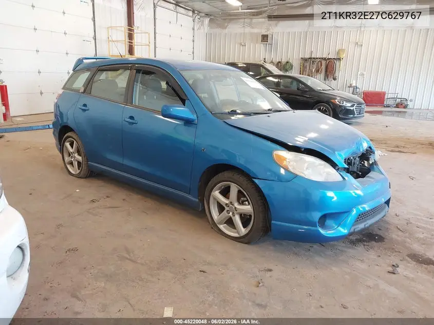 2007 Toyota Matrix Xr VIN: 2T1KR32E27C629767 Lot: 45220048