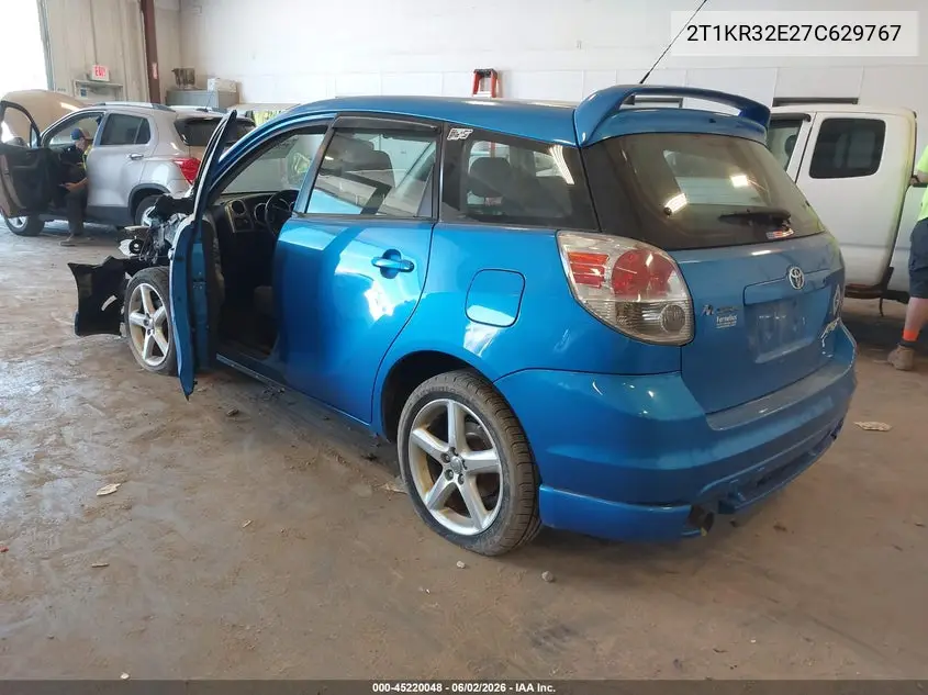 2007 Toyota Matrix Xr VIN: 2T1KR32E27C629767 Lot: 45220048