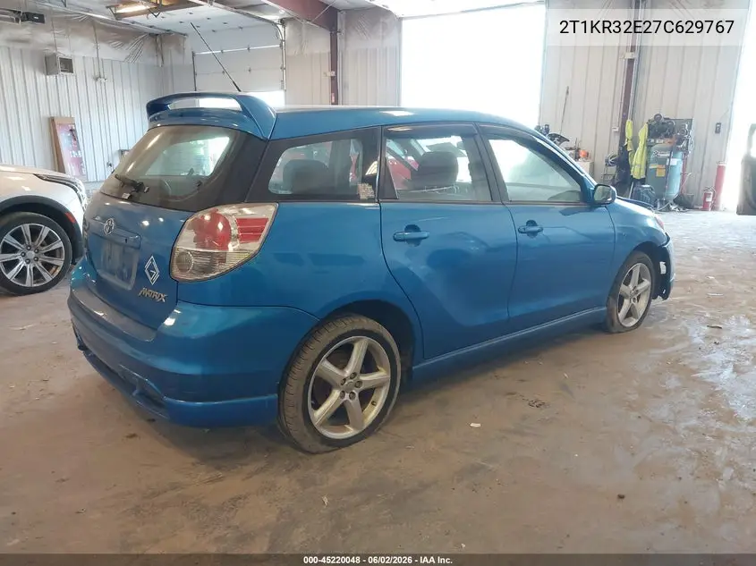 2007 Toyota Matrix Xr VIN: 2T1KR32E27C629767 Lot: 45220048