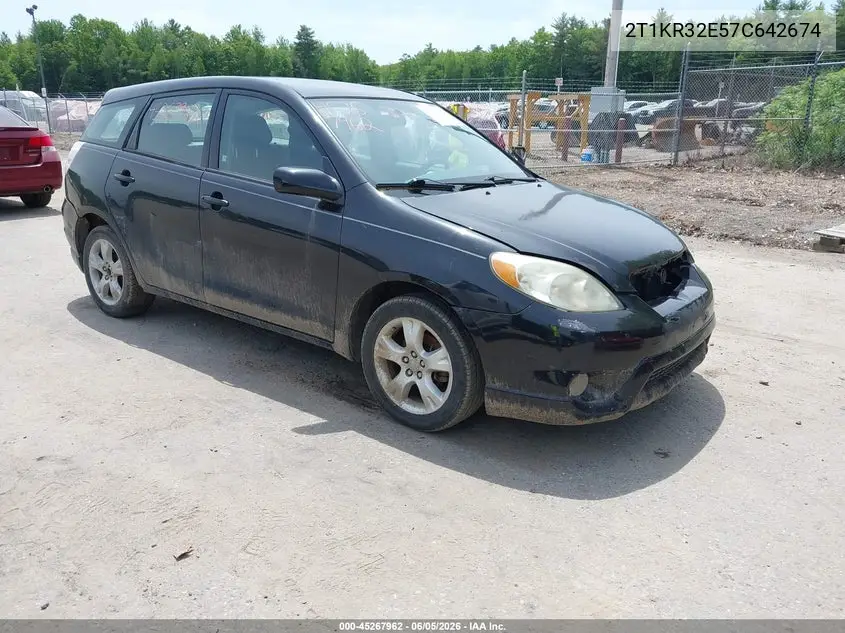 2007 Toyota Matrix Xr VIN: 2T1KR32E57C642674 Lot: 45267962