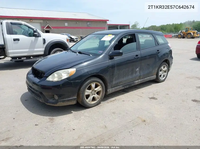 2007 Toyota Matrix Xr VIN: 2T1KR32E57C642674 Lot: 45267962