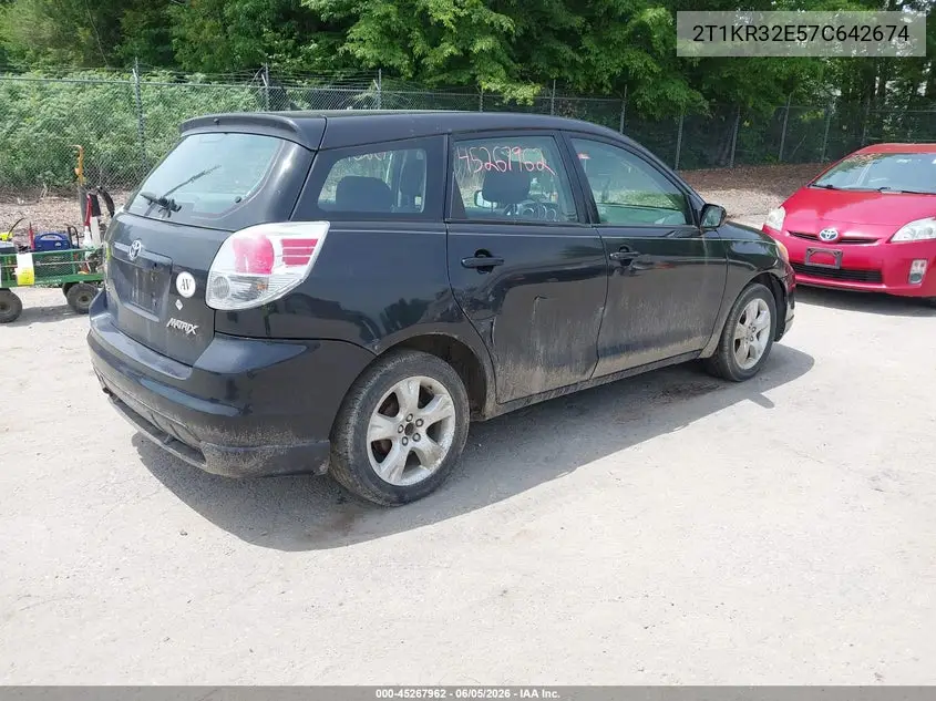 2007 Toyota Matrix Xr VIN: 2T1KR32E57C642674 Lot: 45267962