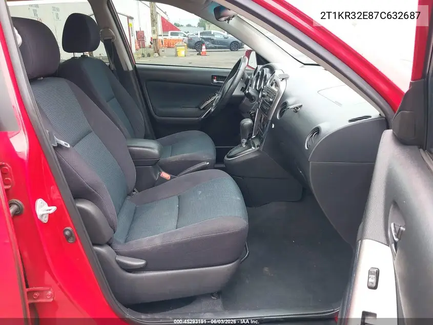 2007 Toyota Matrix Xr VIN: 2T1KR32E87C632687 Lot: 45293191