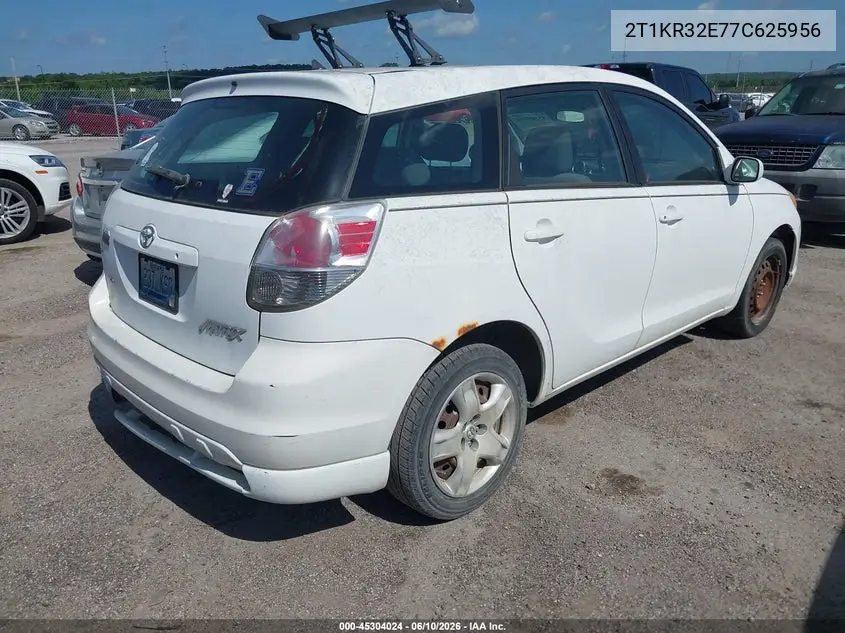 2007 Toyota Matrix Xr VIN: 2T1KR32E77C625956 Lot: 45304024