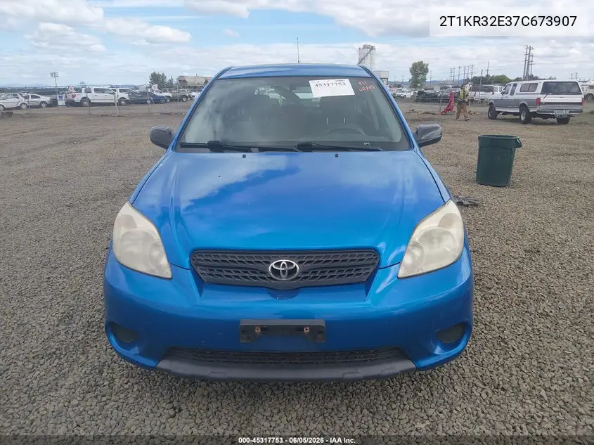 2007 Toyota Matrix VIN: 2T1KR32E37C673907 Lot: 45317753