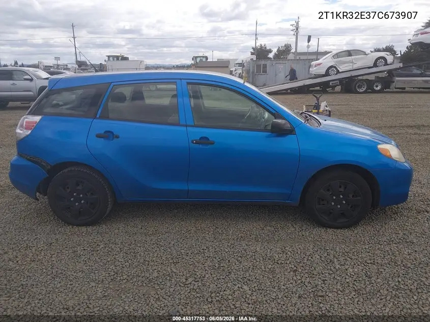 2007 Toyota Matrix VIN: 2T1KR32E37C673907 Lot: 45317753