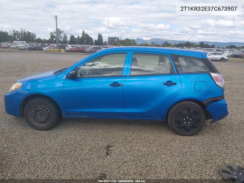 2007 Toyota Matrix VIN: 2T1KR32E37C673907 Lot: 45317753