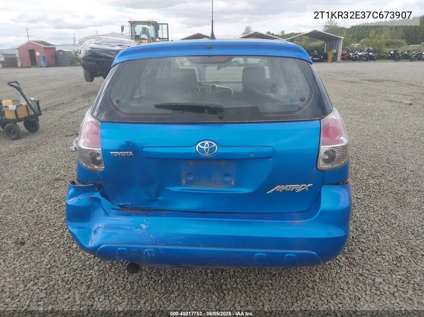 2007 Toyota Matrix VIN: 2T1KR32E37C673907 Lot: 45317753