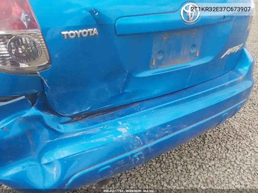 2007 Toyota Matrix VIN: 2T1KR32E37C673907 Lot: 45317753