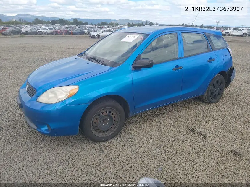 2007 Toyota Matrix VIN: 2T1KR32E37C673907 Lot: 45317753