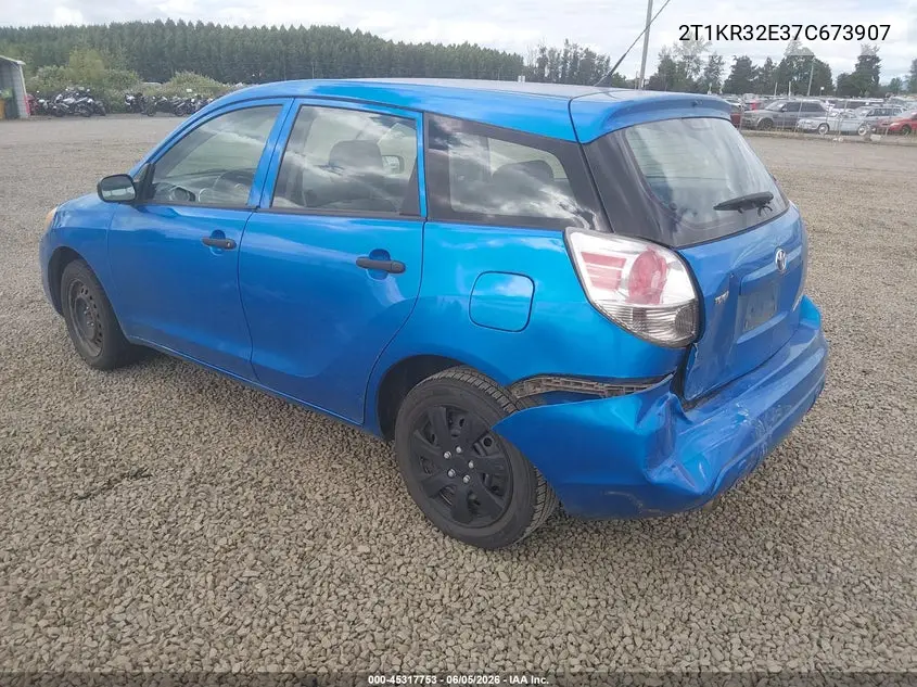 2007 Toyota Matrix VIN: 2T1KR32E37C673907 Lot: 45317753