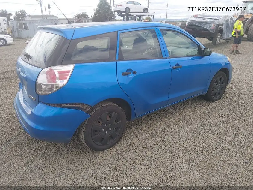 2007 Toyota Matrix VIN: 2T1KR32E37C673907 Lot: 45317753