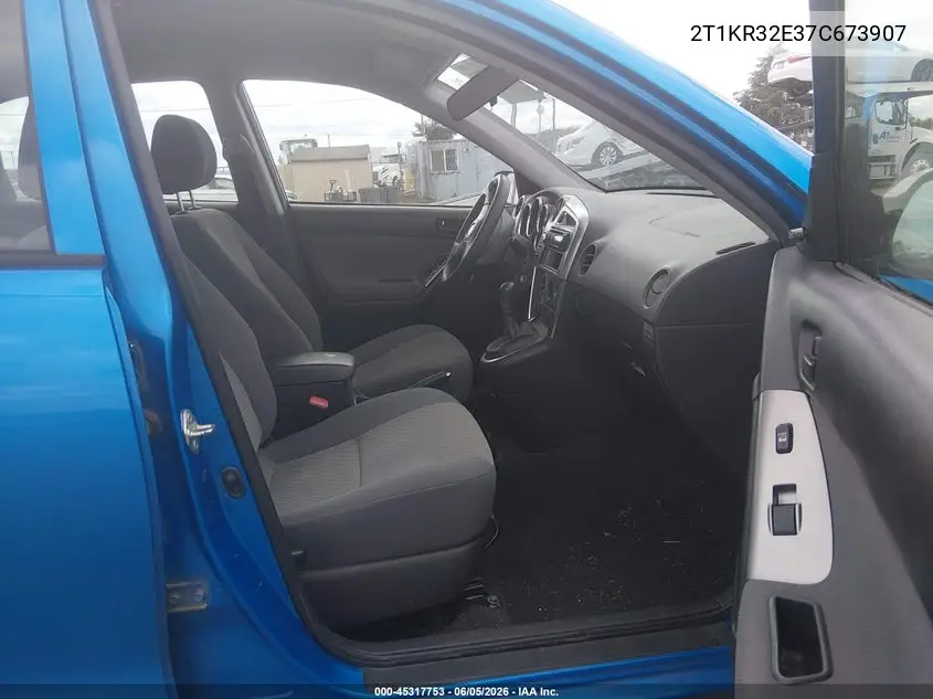 2007 Toyota Matrix VIN: 2T1KR32E37C673907 Lot: 45317753