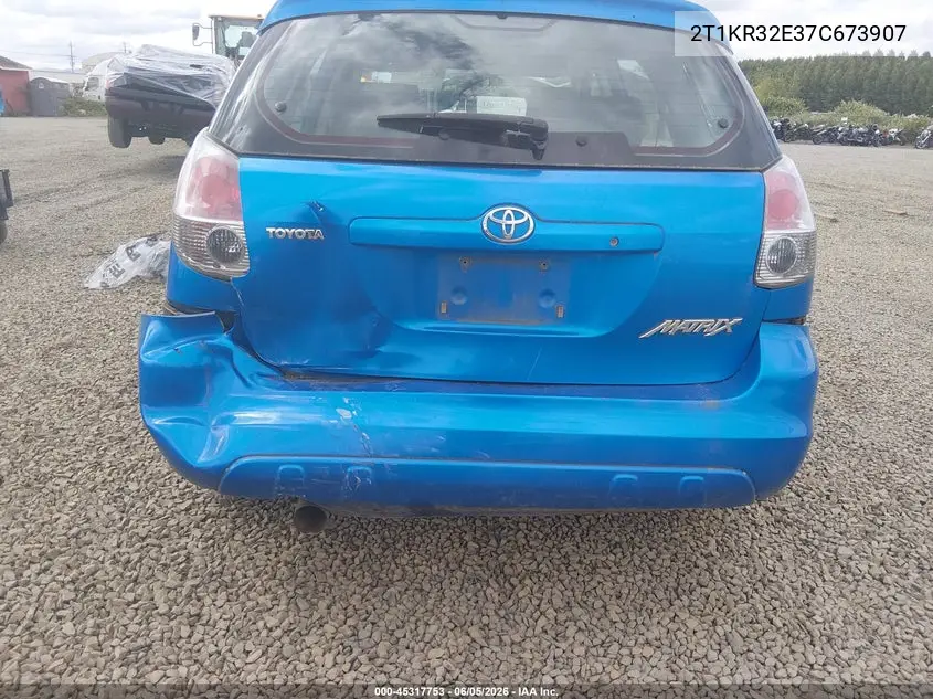 2007 Toyota Matrix VIN: 2T1KR32E37C673907 Lot: 45317753
