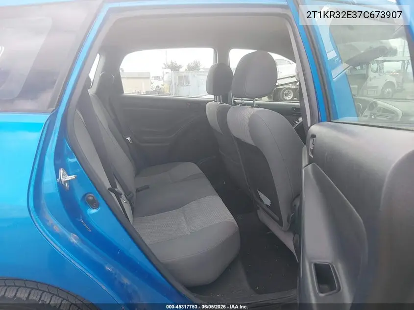 2007 Toyota Matrix VIN: 2T1KR32E37C673907 Lot: 45317753
