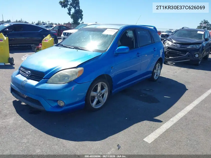 2007 Toyota Matrix Xr VIN: 2T1KR30E37C626069 Lot: 45326096