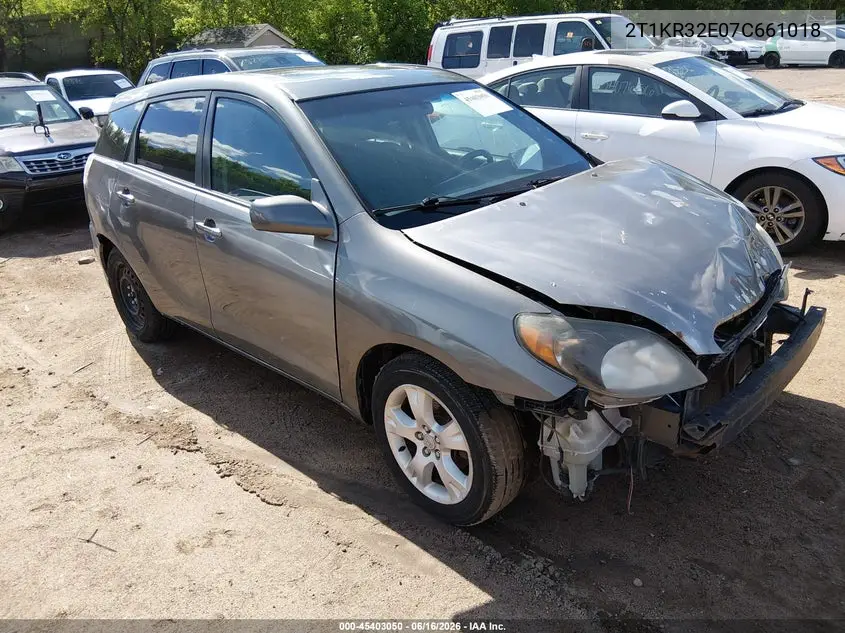 2007 Toyota Matrix Xr VIN: 2T1KR32E07C661018 Lot: 45403050