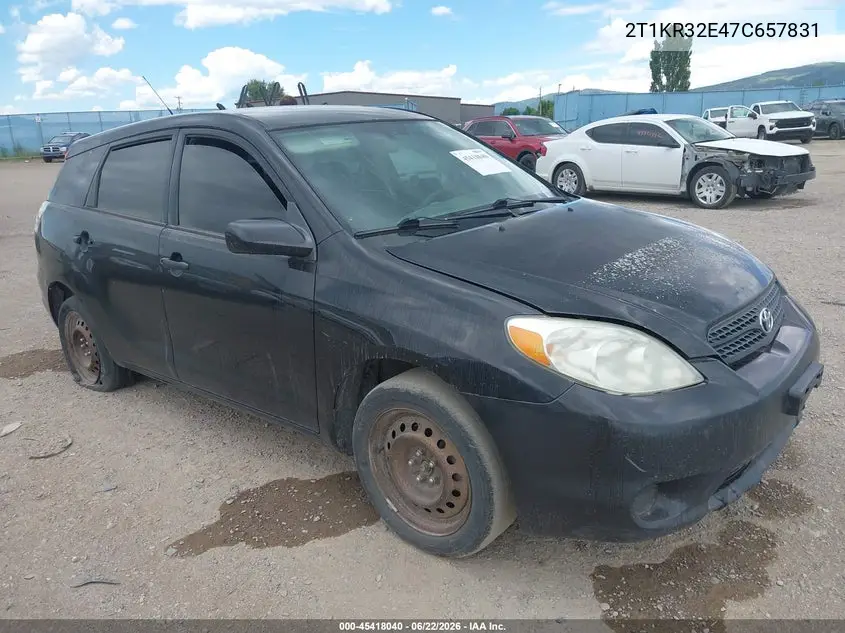 2007 Toyota Matrix VIN: 2T1KR32E47C657831 Lot: 45418040