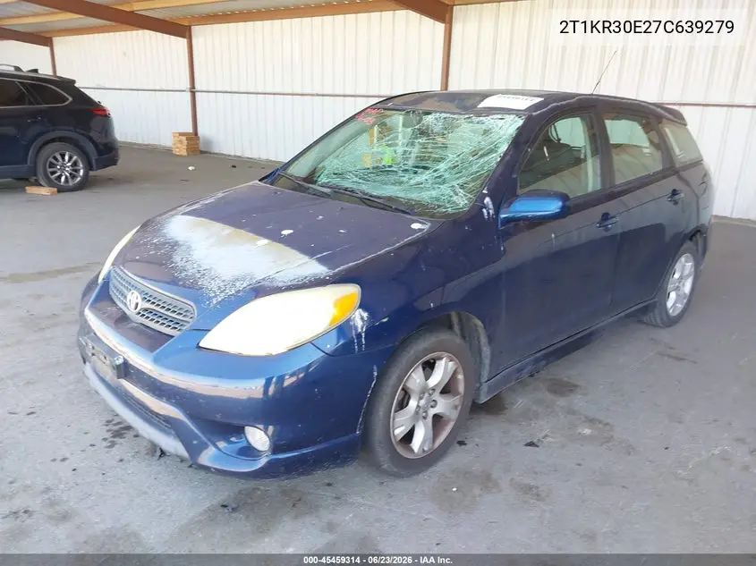 2007 Toyota Matrix Xr VIN: 2T1KR30E27C639279 Lot: 45459314
