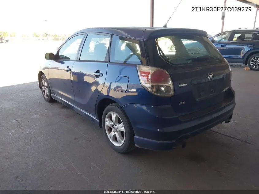 2007 Toyota Matrix Xr VIN: 2T1KR30E27C639279 Lot: 45459314