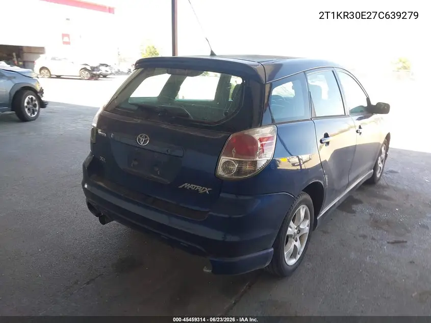 2007 Toyota Matrix Xr VIN: 2T1KR30E27C639279 Lot: 45459314