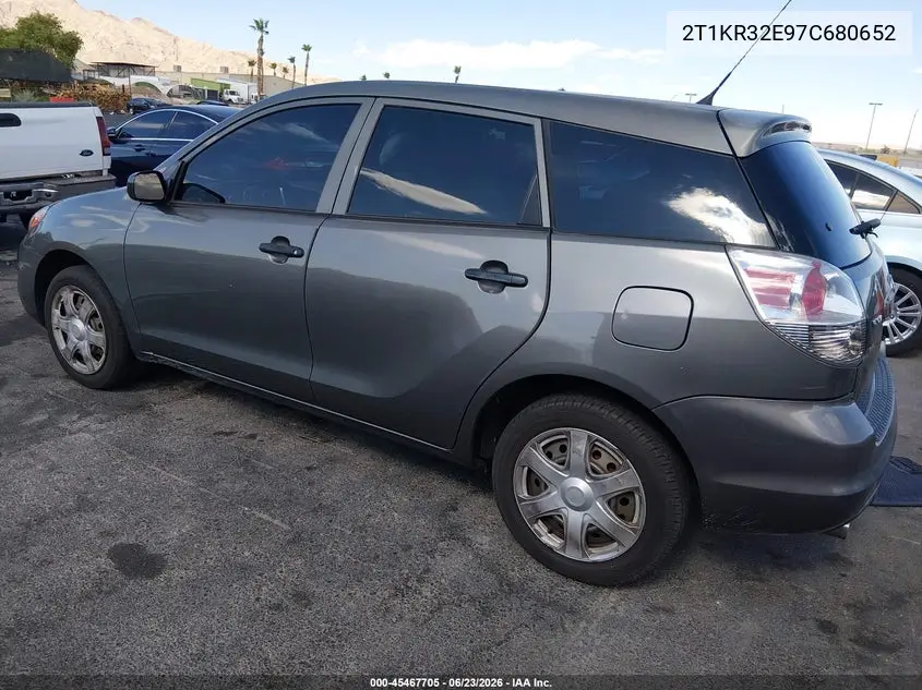 2007 Toyota Matrix VIN: 2T1KR32E97C680652 Lot: 45467705