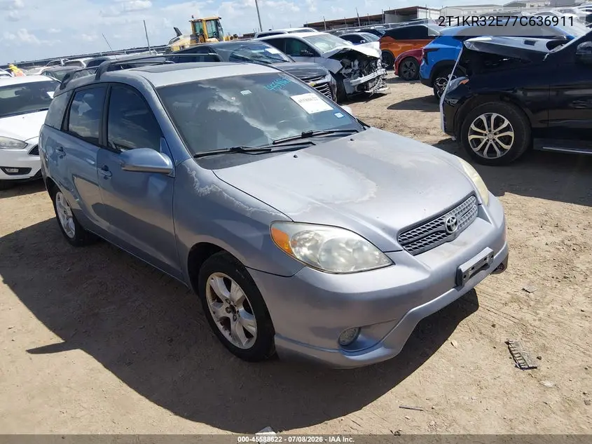 2007 Toyota Matrix Xr VIN: 2T1KR32E77C636911 Lot: 45588622