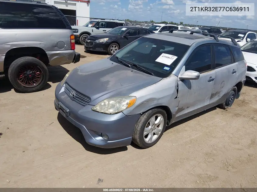 2007 Toyota Matrix Xr VIN: 2T1KR32E77C636911 Lot: 45588622