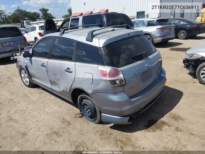 2007 Toyota Matrix Xr VIN: 2T1KR32E77C636911 Lot: 45588622