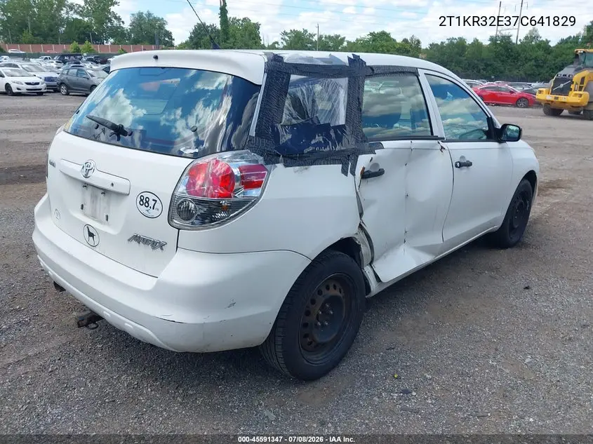 2007 Toyota Matrix VIN: 2T1KR32E37C641829 Lot: 45591347