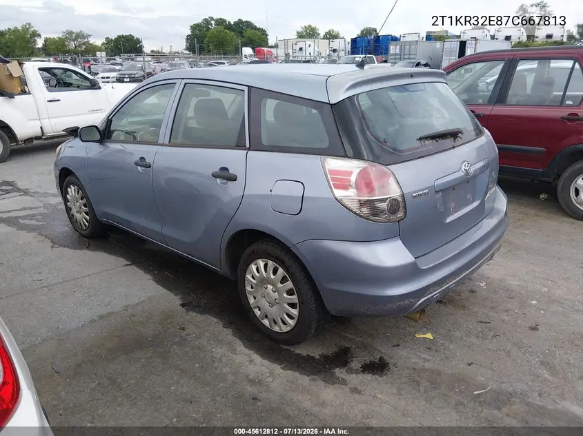 2007 Toyota Matrix VIN: 2T1KR32E87C667813 Lot: 45612812