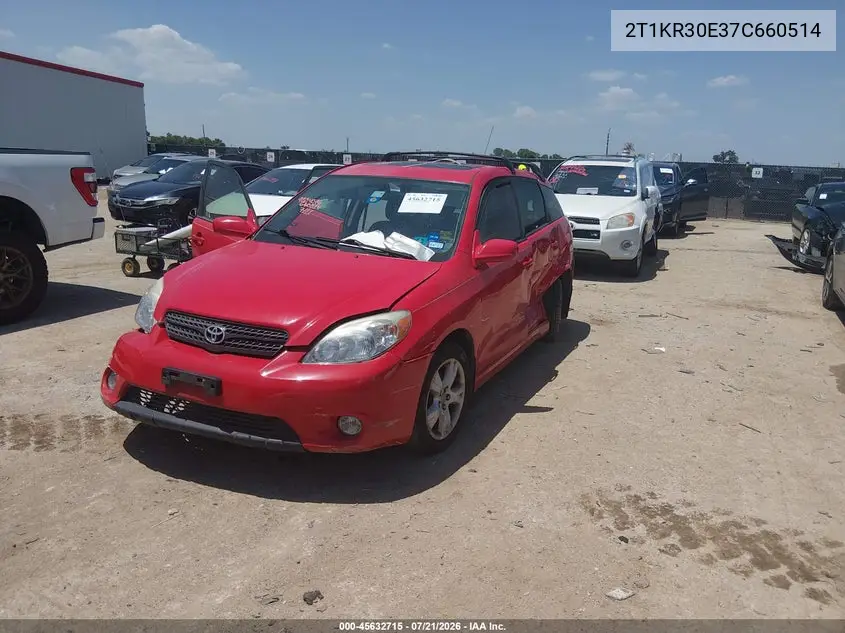 2007 Toyota Matrix Xr VIN: 2T1KR30E37C660514 Lot: 45632715