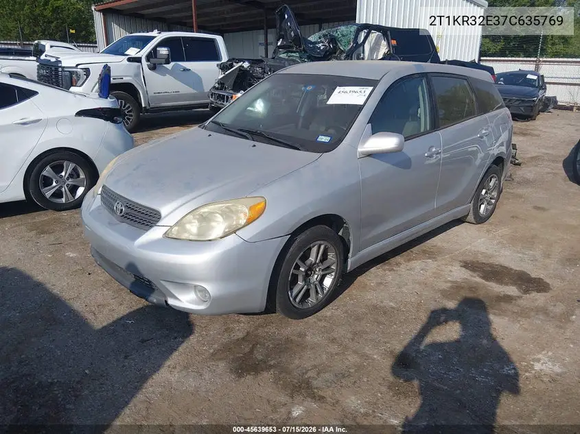 2007 Toyota Matrix Xr VIN: 2T1KR32E37C635769 Lot: 45639653