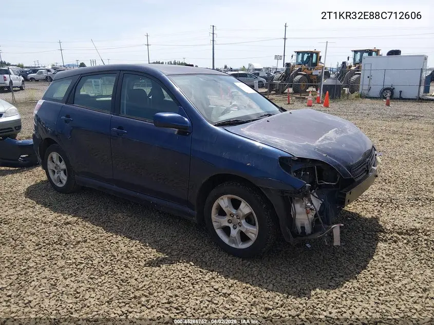 2008 Toyota Matrix Xr VIN: 2T1KR32E88C712606 Lot: 45266752