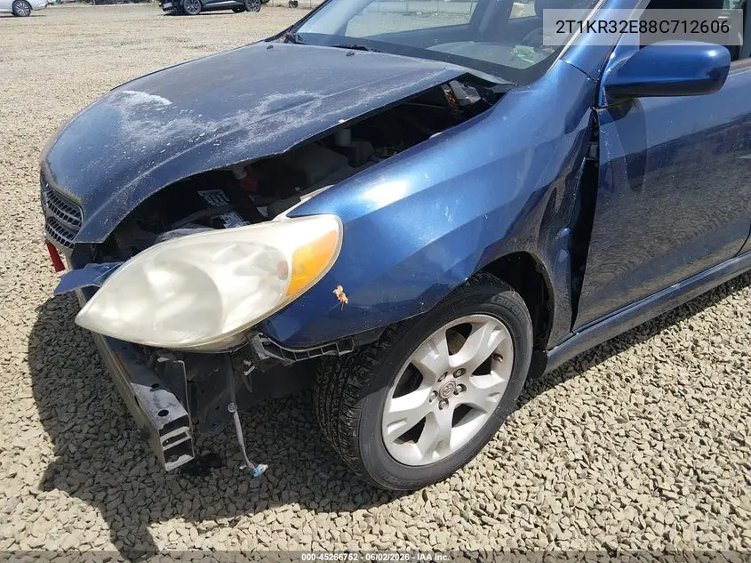 2008 Toyota Matrix Xr VIN: 2T1KR32E88C712606 Lot: 45266752