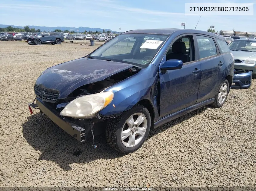 2008 Toyota Matrix Xr VIN: 2T1KR32E88C712606 Lot: 45266752