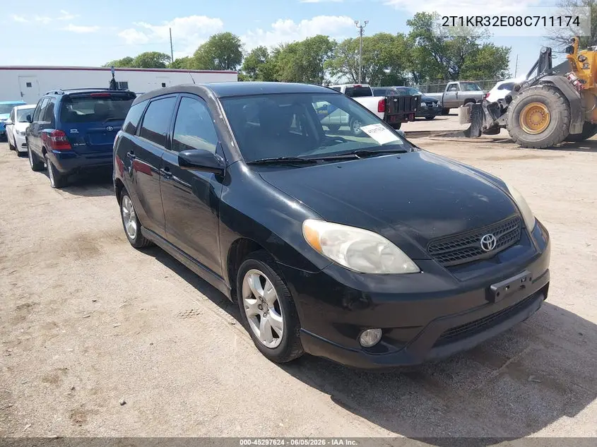 2008 Toyota Matrix Xr VIN: 2T1KR32E08C711174 Lot: 45297624