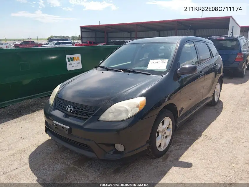2008 Toyota Matrix Xr VIN: 2T1KR32E08C711174 Lot: 45297624