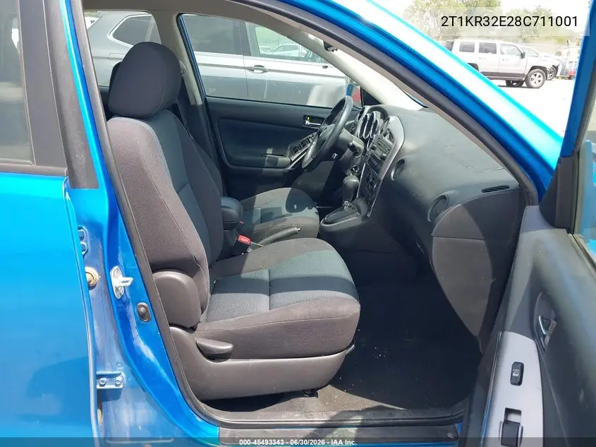 2008 Toyota Matrix Xr VIN: 2T1KR32E28C711001 Lot: 45493343