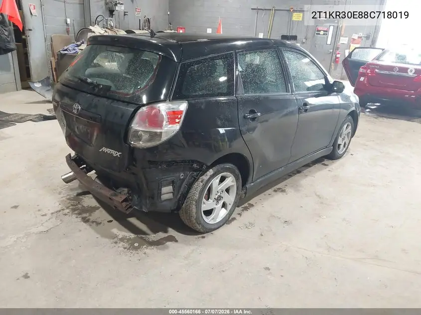 2008 Toyota Matrix Xr VIN: 2T1KR30E88C718019 Lot: 45560166