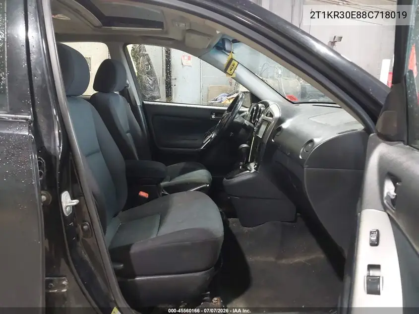 2008 Toyota Matrix Xr VIN: 2T1KR30E88C718019 Lot: 45560166