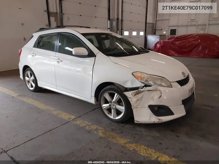 2009 Toyota Matrix S VIN: 2T1KE40E79C017099 Lot: 45302343
