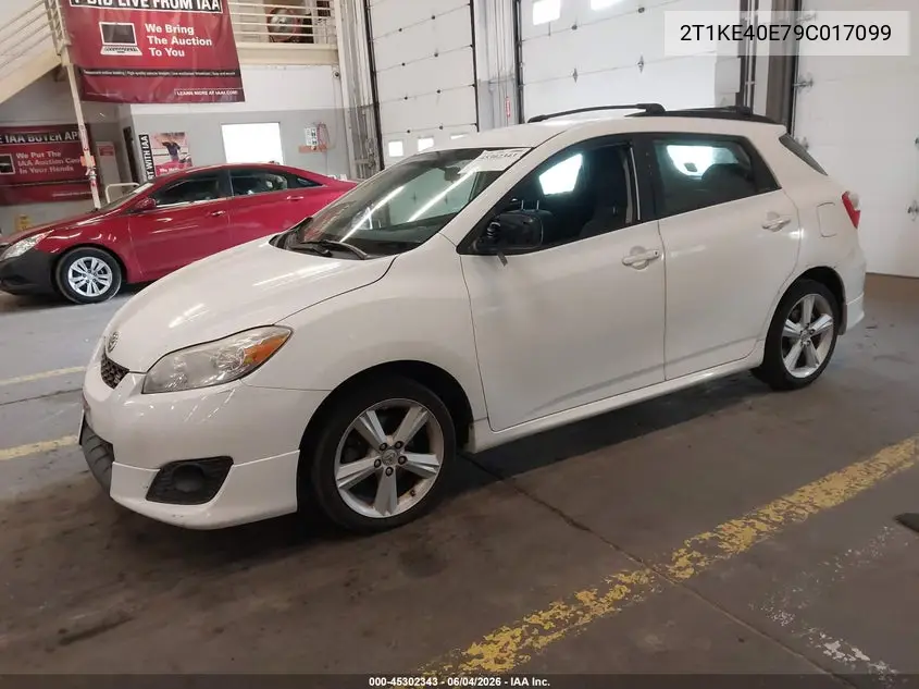 2009 Toyota Matrix S VIN: 2T1KE40E79C017099 Lot: 45302343