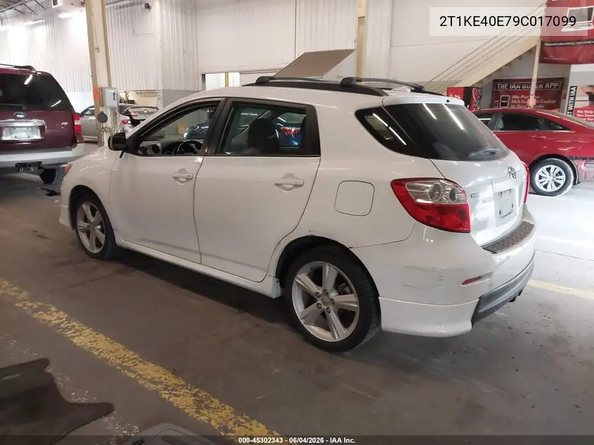 2009 Toyota Matrix S VIN: 2T1KE40E79C017099 Lot: 45302343
