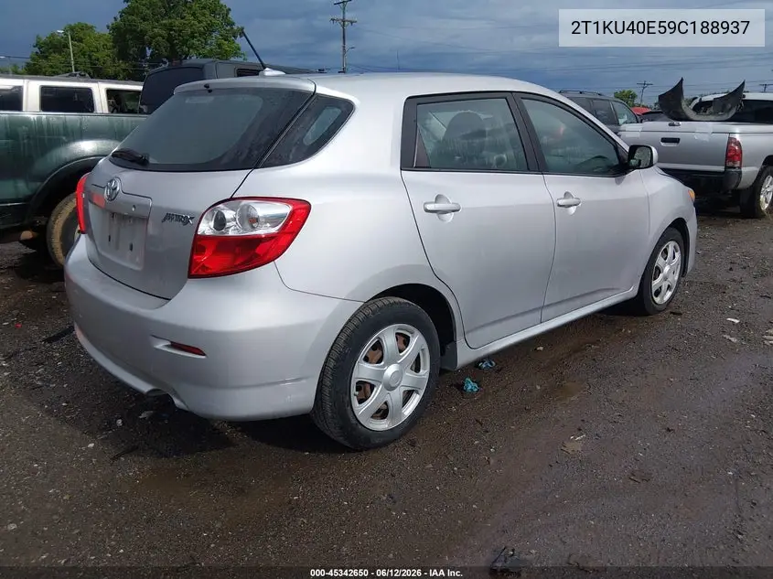 2009 Toyota Matrix VIN: 2T1KU40E59C188937 Lot: 45342650