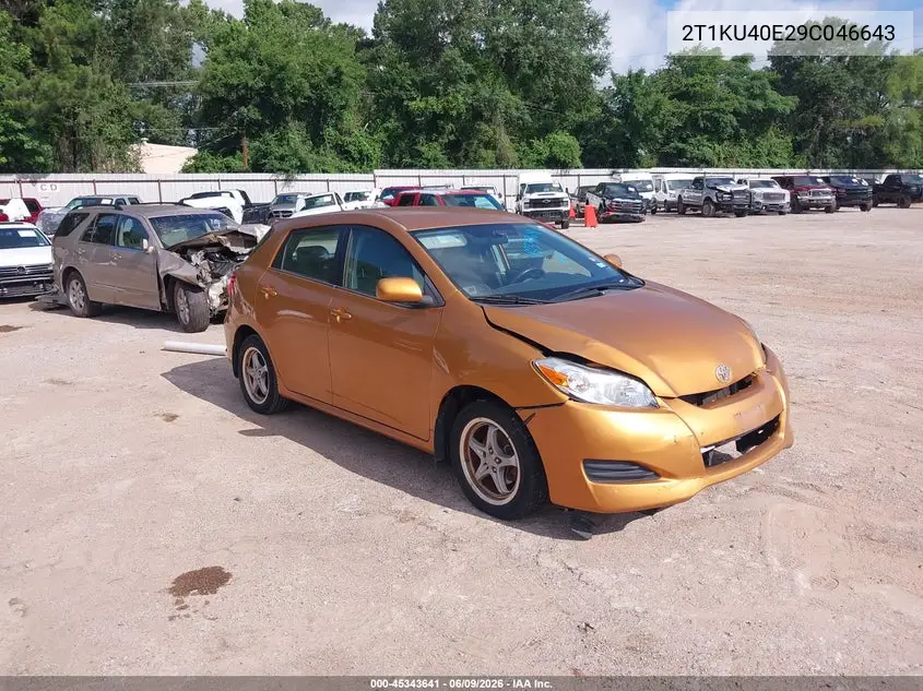 2009 Toyota Matrix VIN: 2T1KU40E29C046643 Lot: 45343641